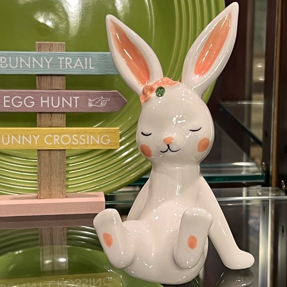 Cutest Bunny Set of 3 Perfect Spring Easter Decor NEW Girl & Boy Bunny Unique - Picture 7 of 16